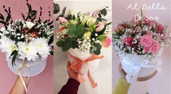 Valentínsky kvetinový box