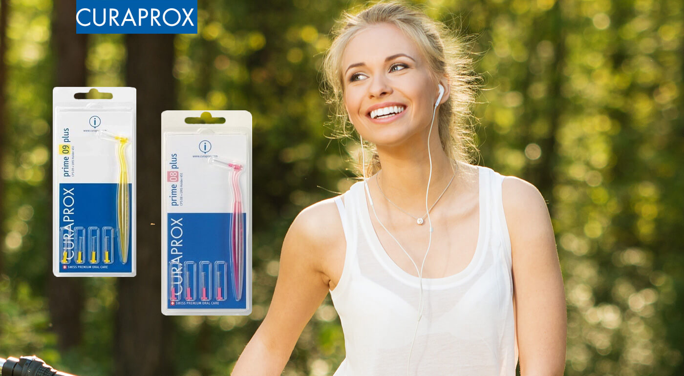 Curaprox medzizubné kefky a škrabky na jazyk