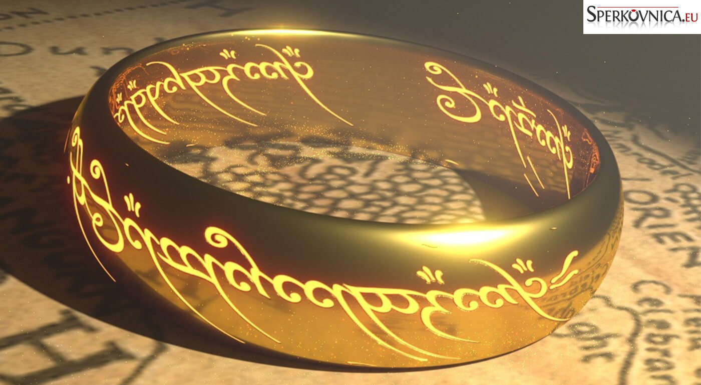 Wolfrámový prsteň Pán prsteňov