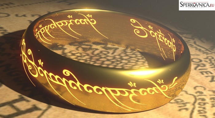 Wolfrámový prsteň Pán prsteňov