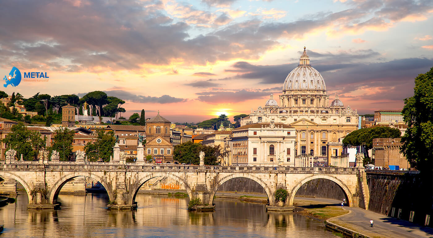 Pamiatkový Rím s kúpaním pri mori