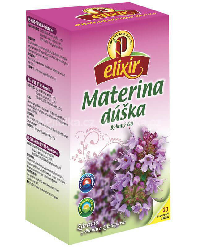 Agrokarpaty Čaj Elixír Materina dúška (20 vreciek)