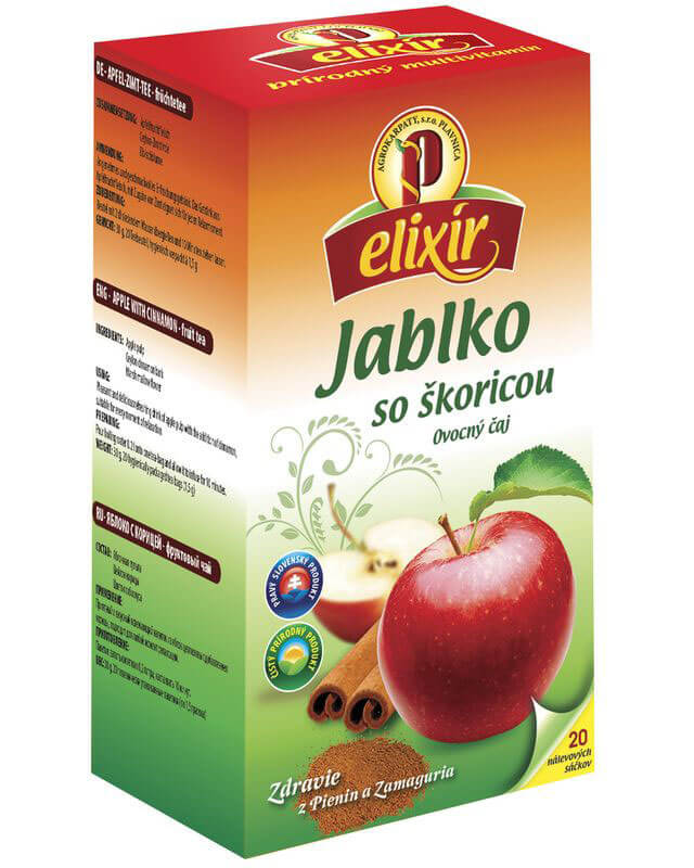 Agrokarpaty Čaj Elixír Jablko so škoricou (20 vreciek)