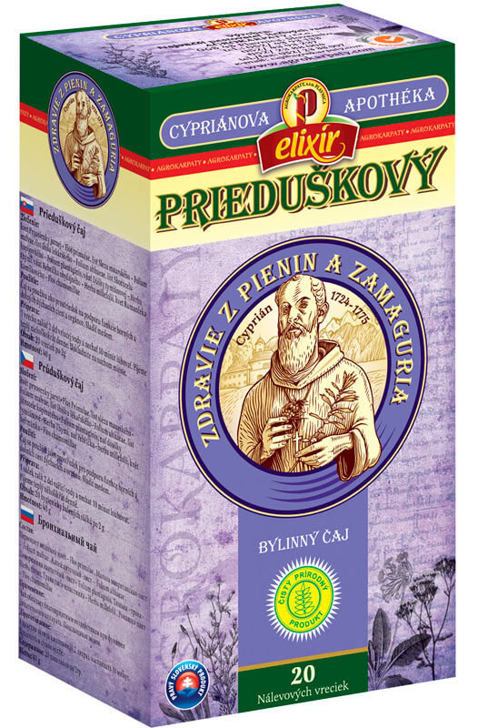 Agrokarpaty Cypriánova apothéka - Prieduškový bylinný čaj (20 vreciek)