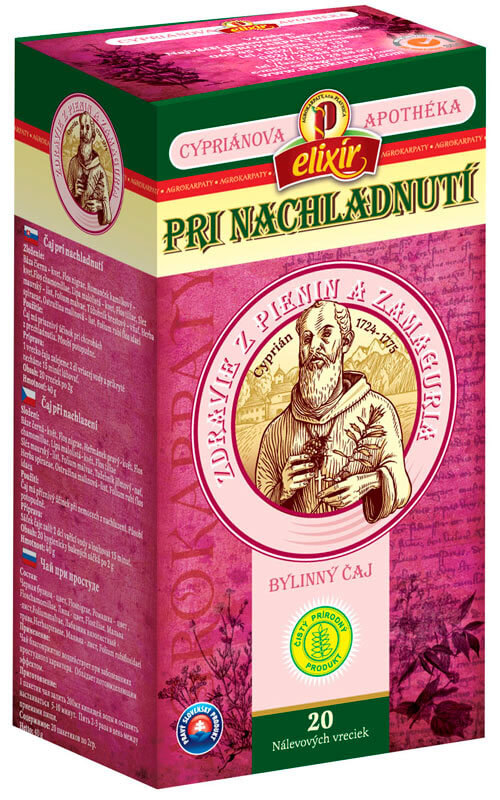Agrokarpaty Cypriánova apothéka - bylinný čaj Pri nachladnutí (20 vreciek)