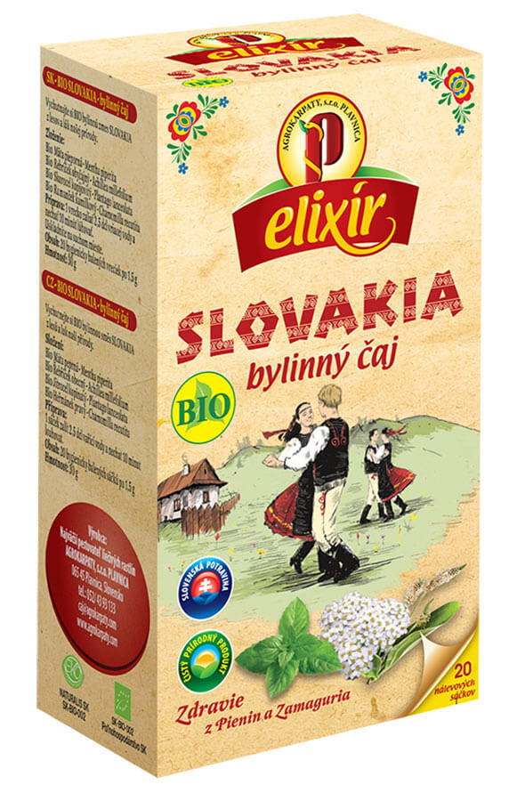 Agrokarpaty Čaj Elixír BIO Slovakia (20 vreciek)