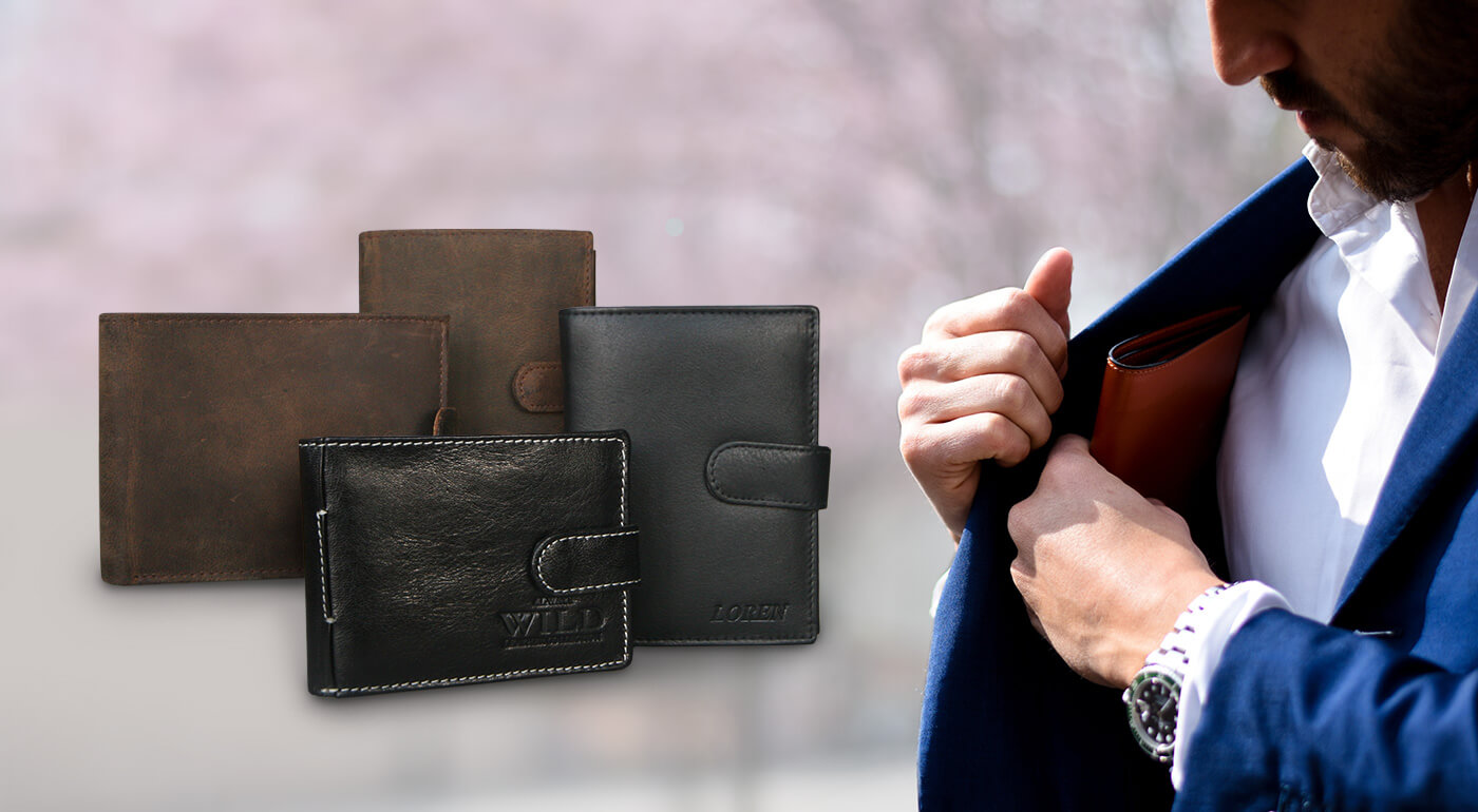 Pánske kožené peňaženky WILD