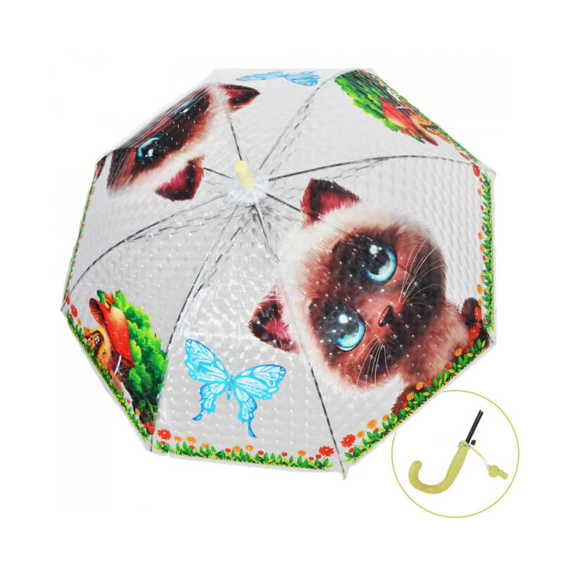 Detský dáždnik s píšťalkou - Mačka modrooká