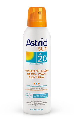 Astrid Sun mlieko na opaľovanie v spreji SPF20 150 ml