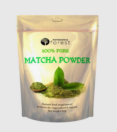 Patagonia Forest: 100% čistý Matcha zelený čaj v prášku (50 g)