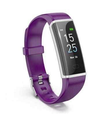 Inteligentný fitness náramok fialový