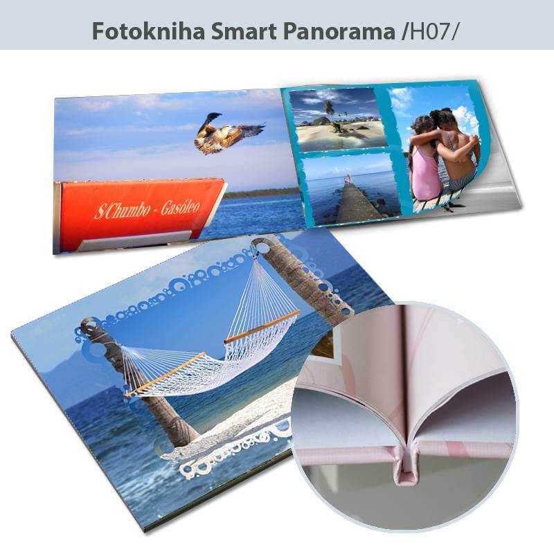 Fotokniha Smart formát A5 na šírku - H07, 80 strán, pevná knižná väzba