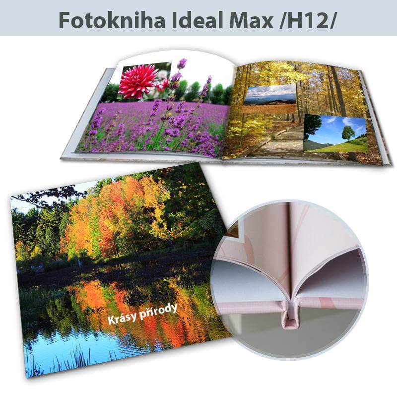 Fotokniha Ideal Max rozmery 30x30 cm - H12, 104 strán, pevná knižná väzba