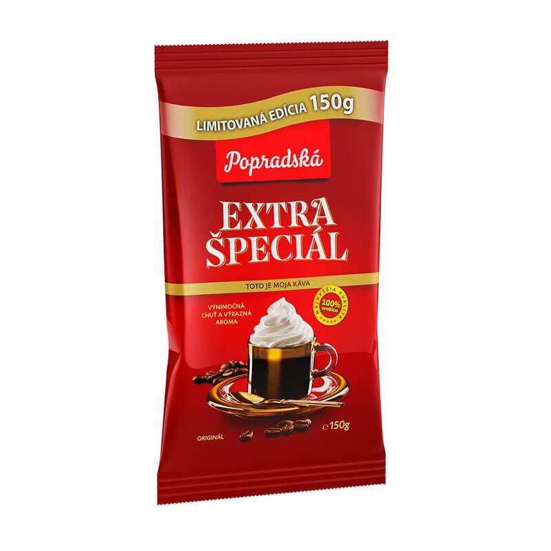 Popradská káva Extra Špeciál mletá - limitovaná edícia 150 g