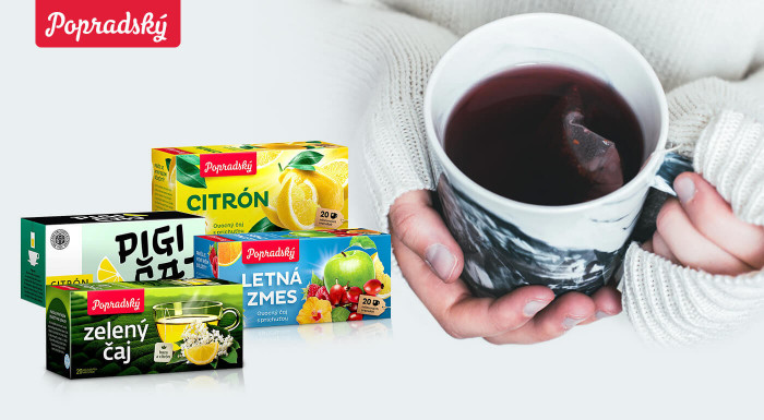 Popradské čaje - ovocné, zelené alebo čierne
