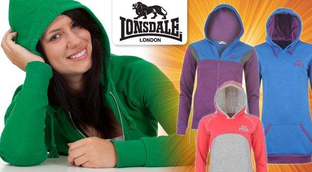 Trendová dámska športová mikina LONSDALE. Kvalita a pohodlie teraz za menej.