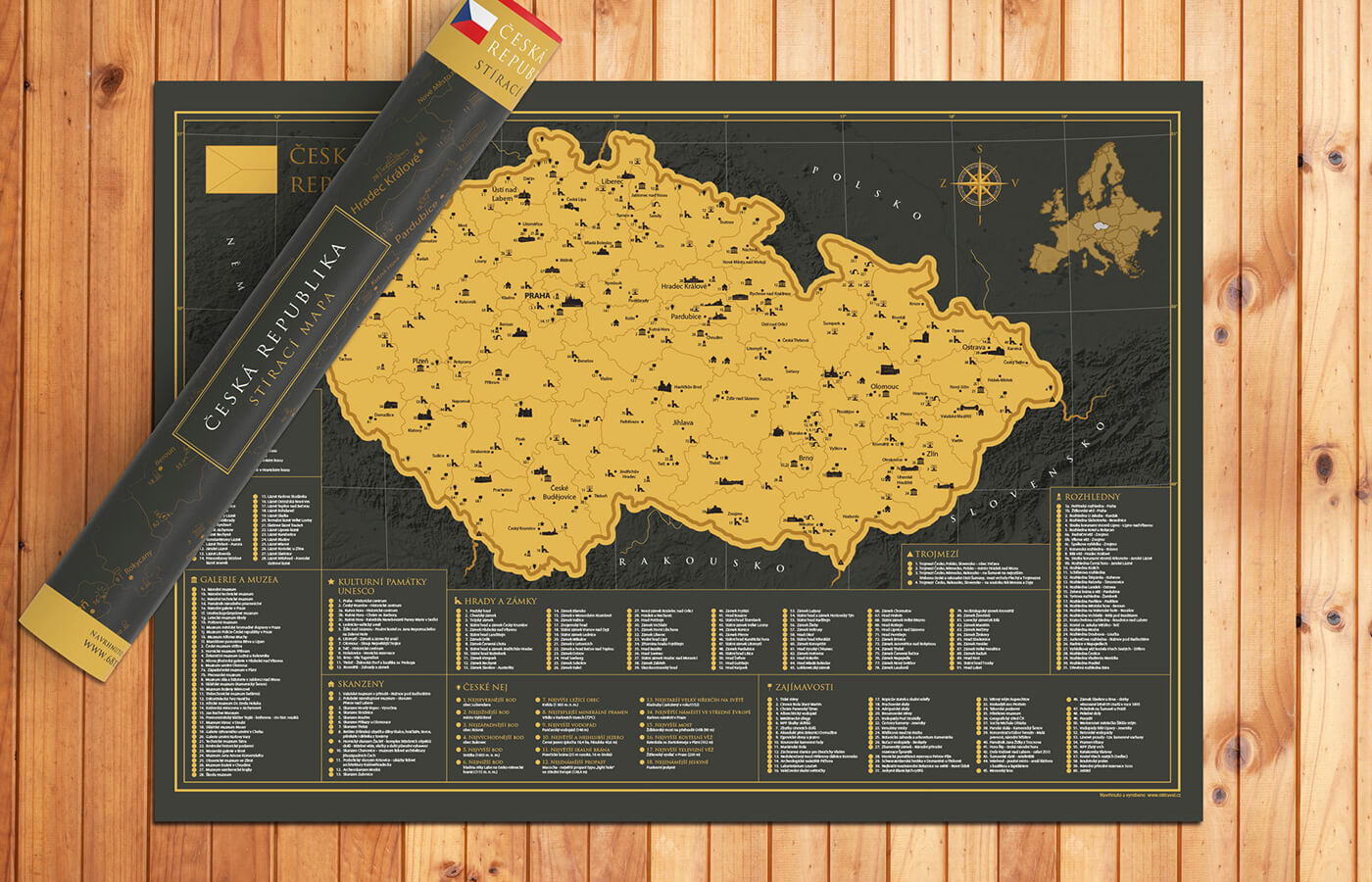 Stieracia mapa Česka