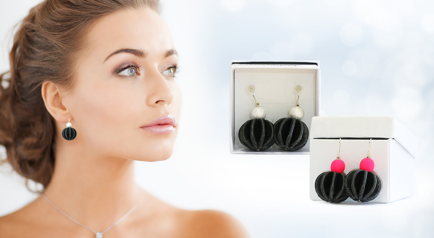 Dizajnové náušnice Moonica vyrobené na Slovensku