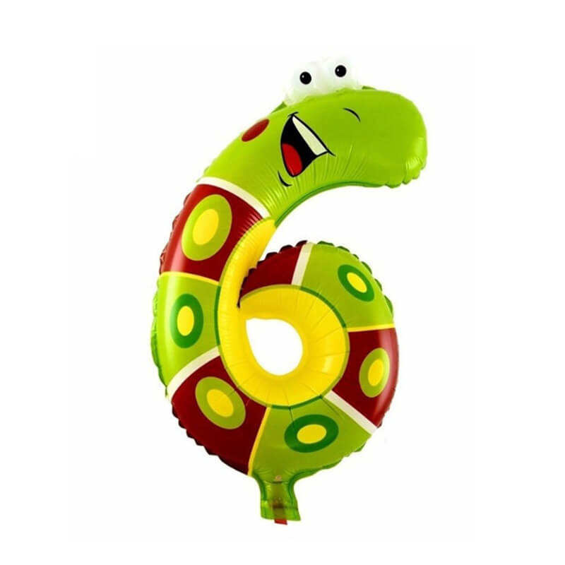 Narodeninový balón v tvare zvieratka - číslo 6