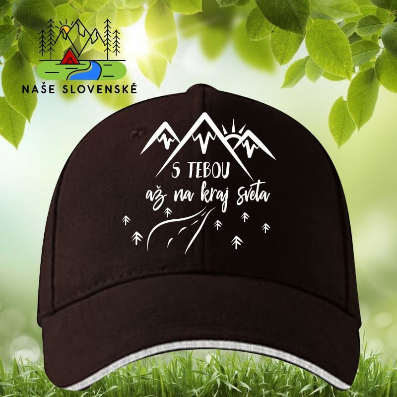 Šiltovka S tebou tmavohnedá