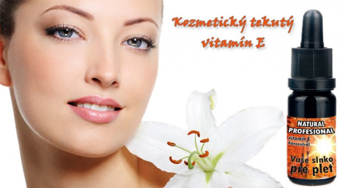 Čistý prírodný extrakt vitamínu E - slnko pre vašu pleť.