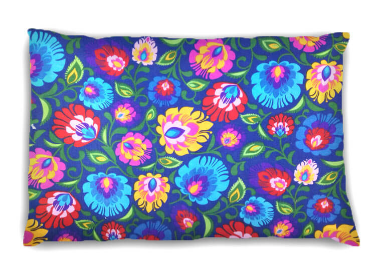 Špaldový vankúš Slovakia modrý (55 x 35 cm)