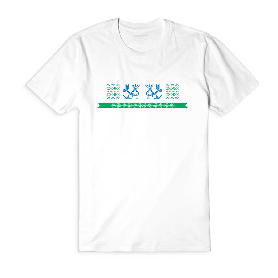 Dámske tričko s krátkym rukávom Hrdé kohúty - biele, veľkosť S