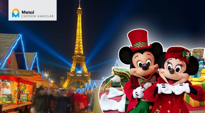 Adventný Paríž s návštevou Disneylandu