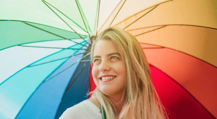 Štýlový veľký dáždnik Dúha