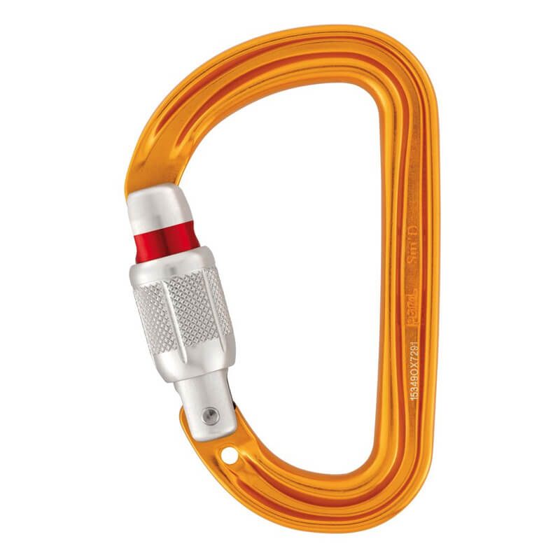 PETZL Sm´D Screw-Lock Karabína žltá