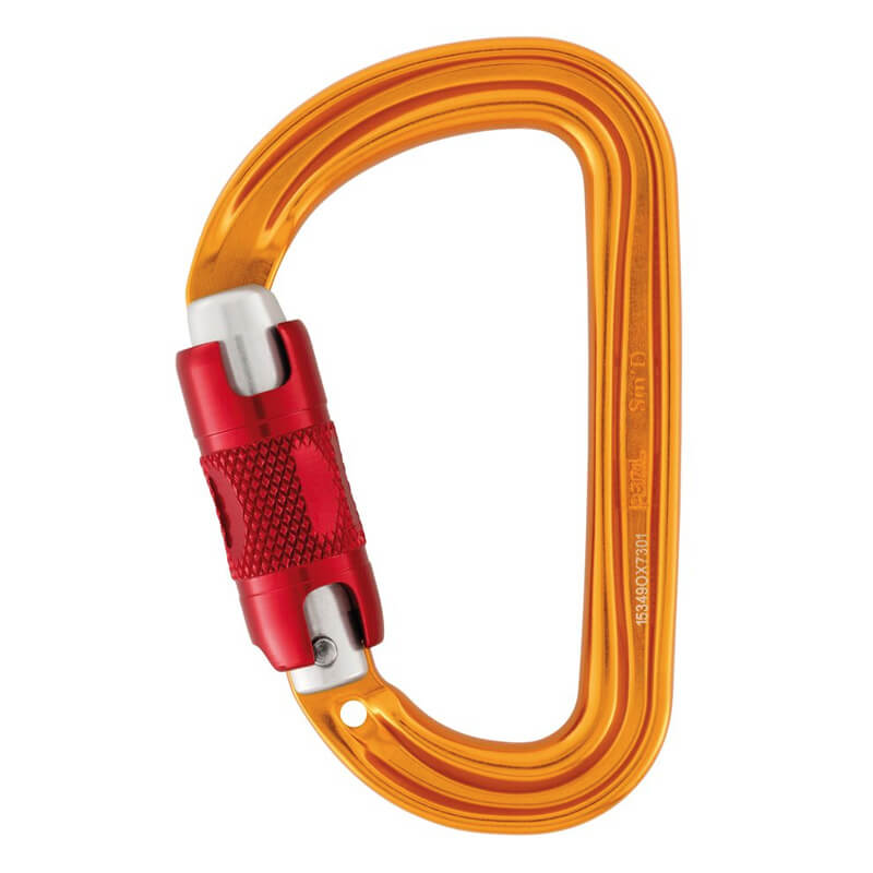 PETZL Sm´D Twist-Lock Karabína žltá