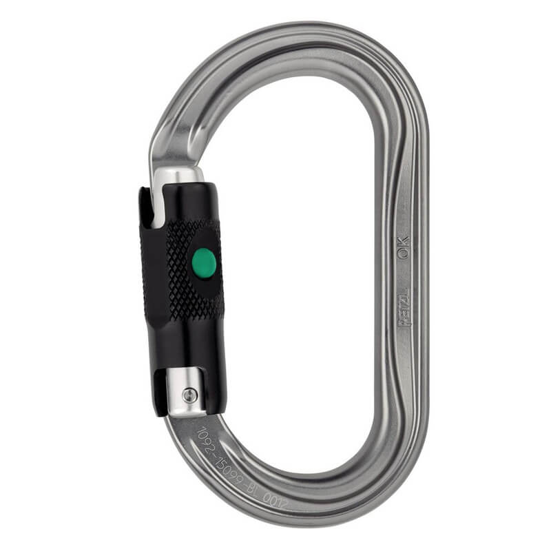 PETZL OK Ball-Lock Karabína strieborná