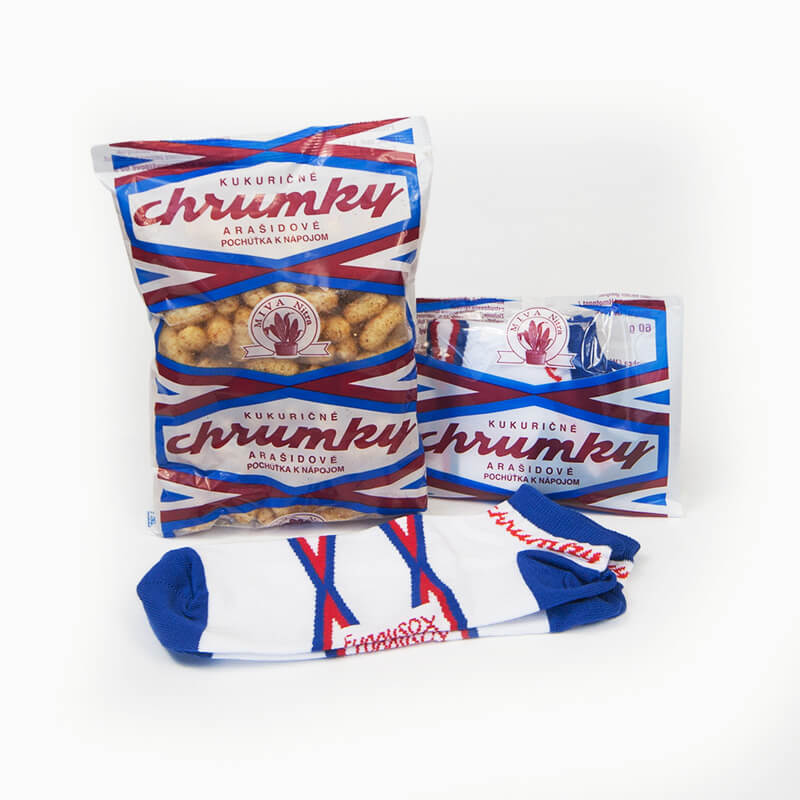 FunnySOX ponožky Chrumky modré nízke - veľkosť 41-45