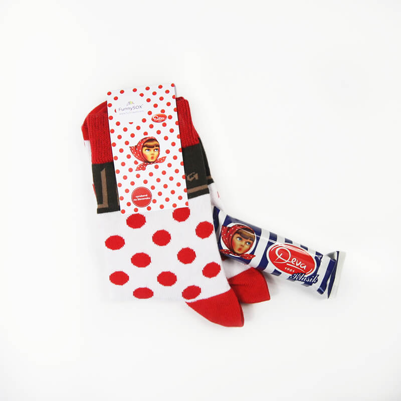 FunnySOX ponožky Deva bodkované - veľkosť 41-45