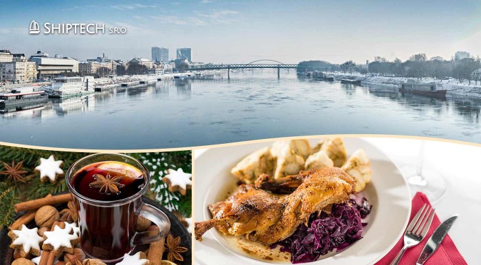 Predvianočná plavba loďou po Dunaji