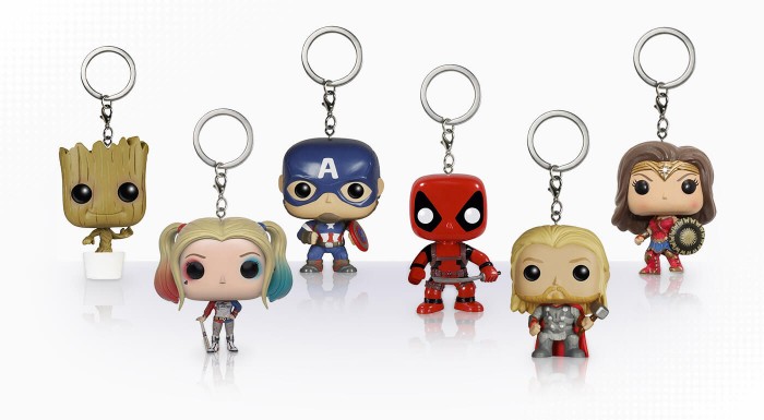 Kľúčenky s komiksovými postavičkami