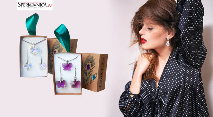 Náušnice a prívesok SWAROVSKI