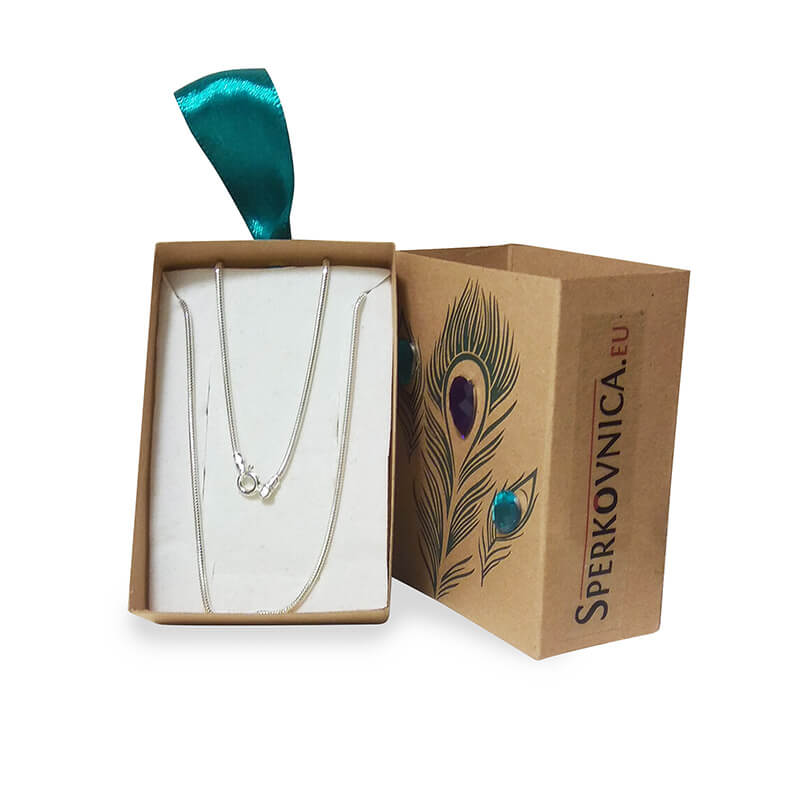 Strieborná retiazka - iba s kúpou setu šperkov Swarovski