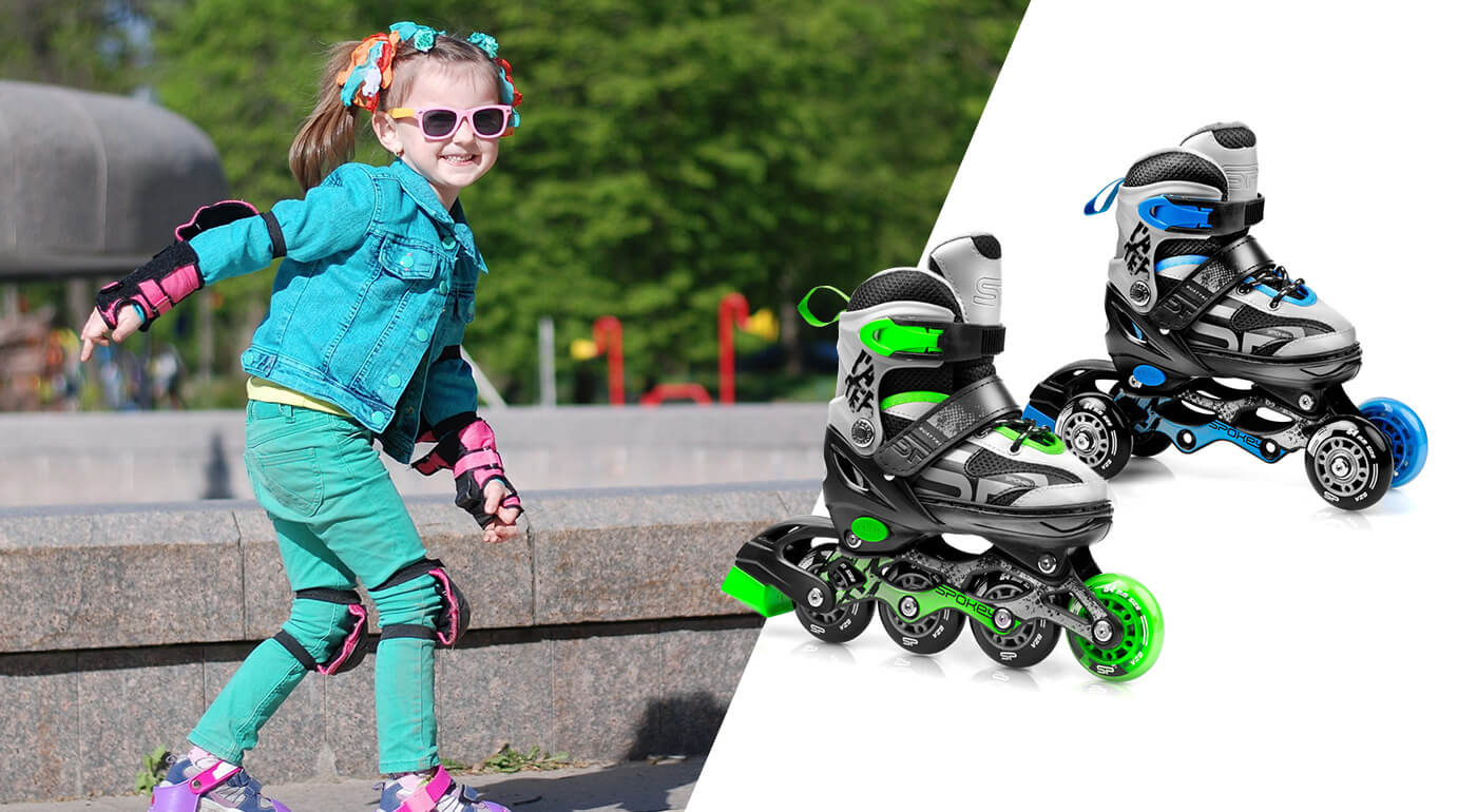 Detské korčule Spokey QUATTRO 4v1