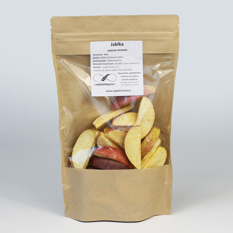 Lyofilizované jablká 50 g