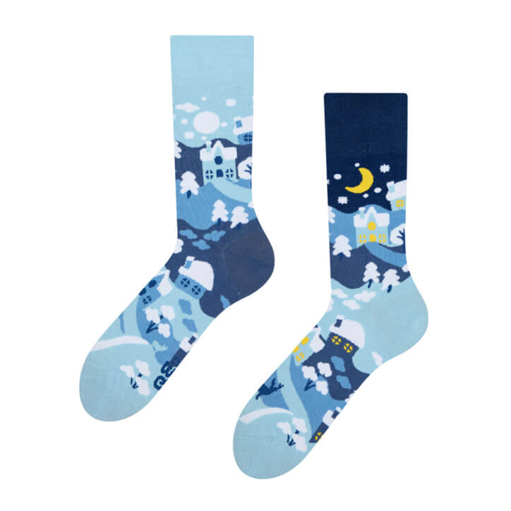 Good Mood ponožky Zimná krajina - veľkosť 35-38