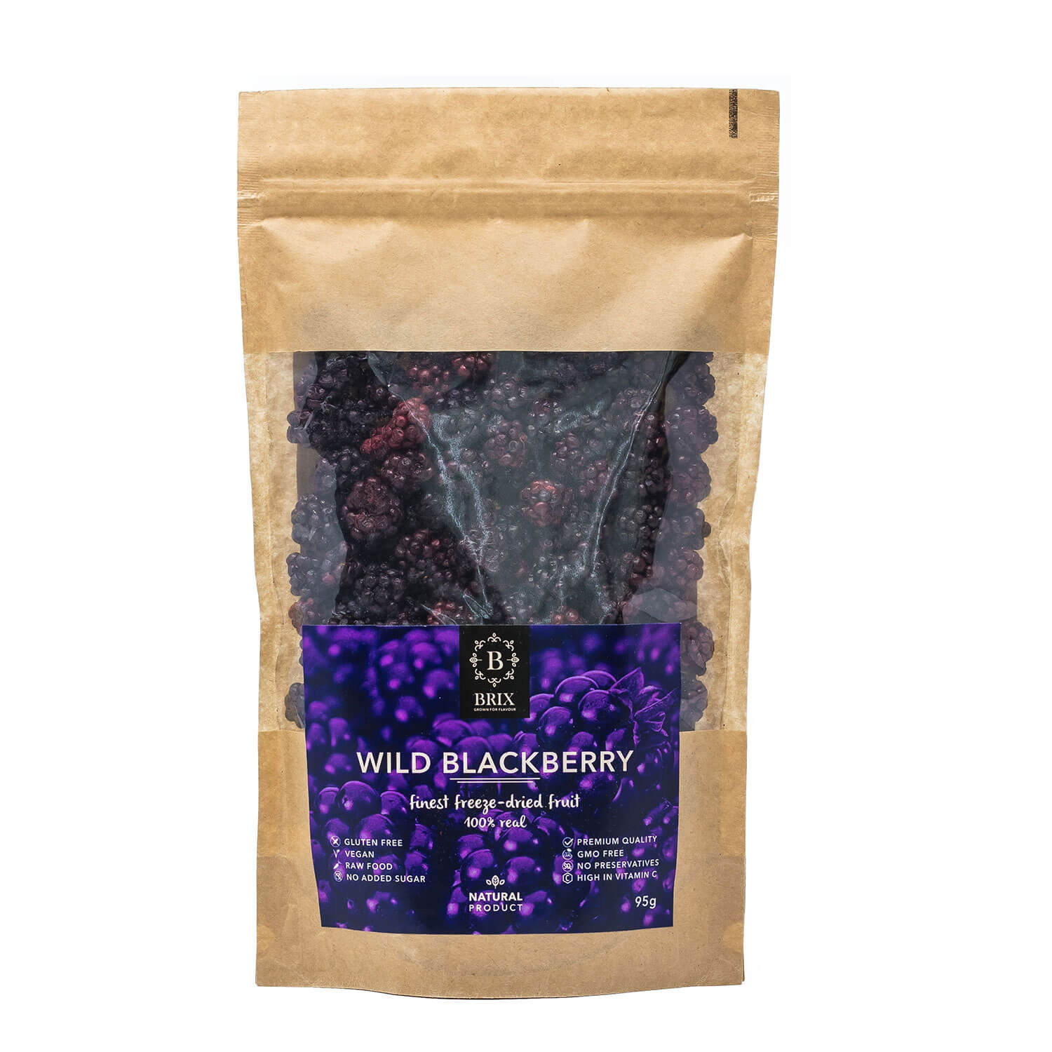 BRIX Mrazom sušená lesná černica 95 g