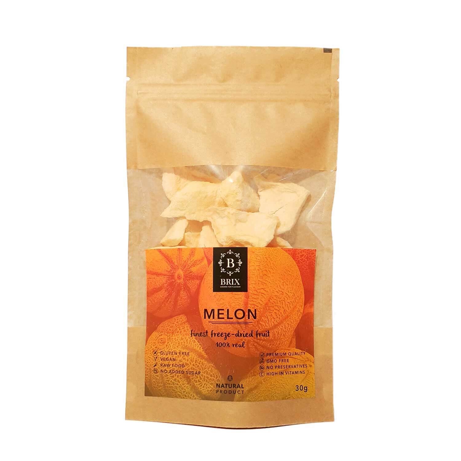 BRIX Mrazom sušený melón Cantaloupe 30 g