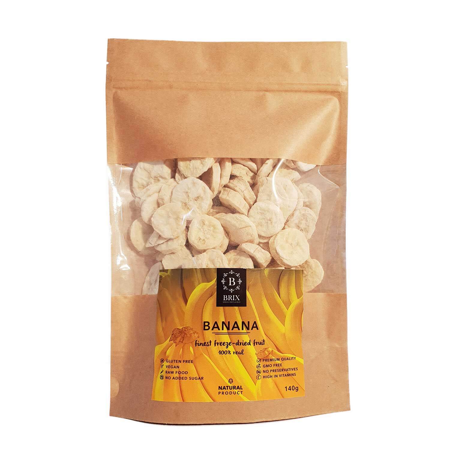 BRIX Mrazom sušený banán 140 g