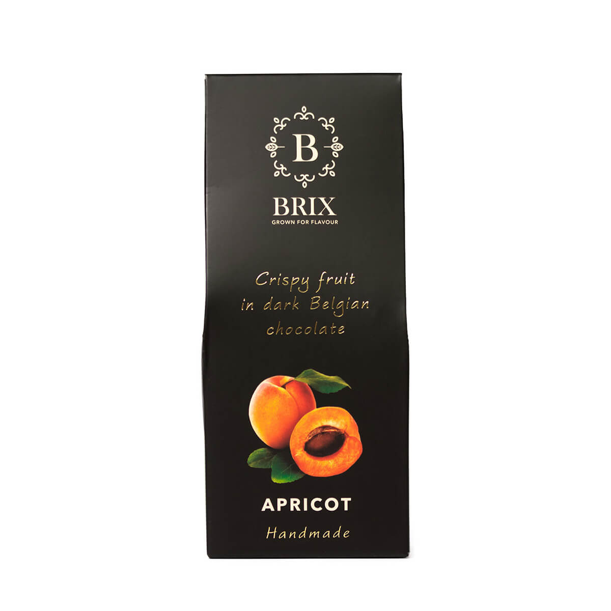 BRIX Mrazom sušená marhuľa v horkej čokoláde 80 g (handmade edition)