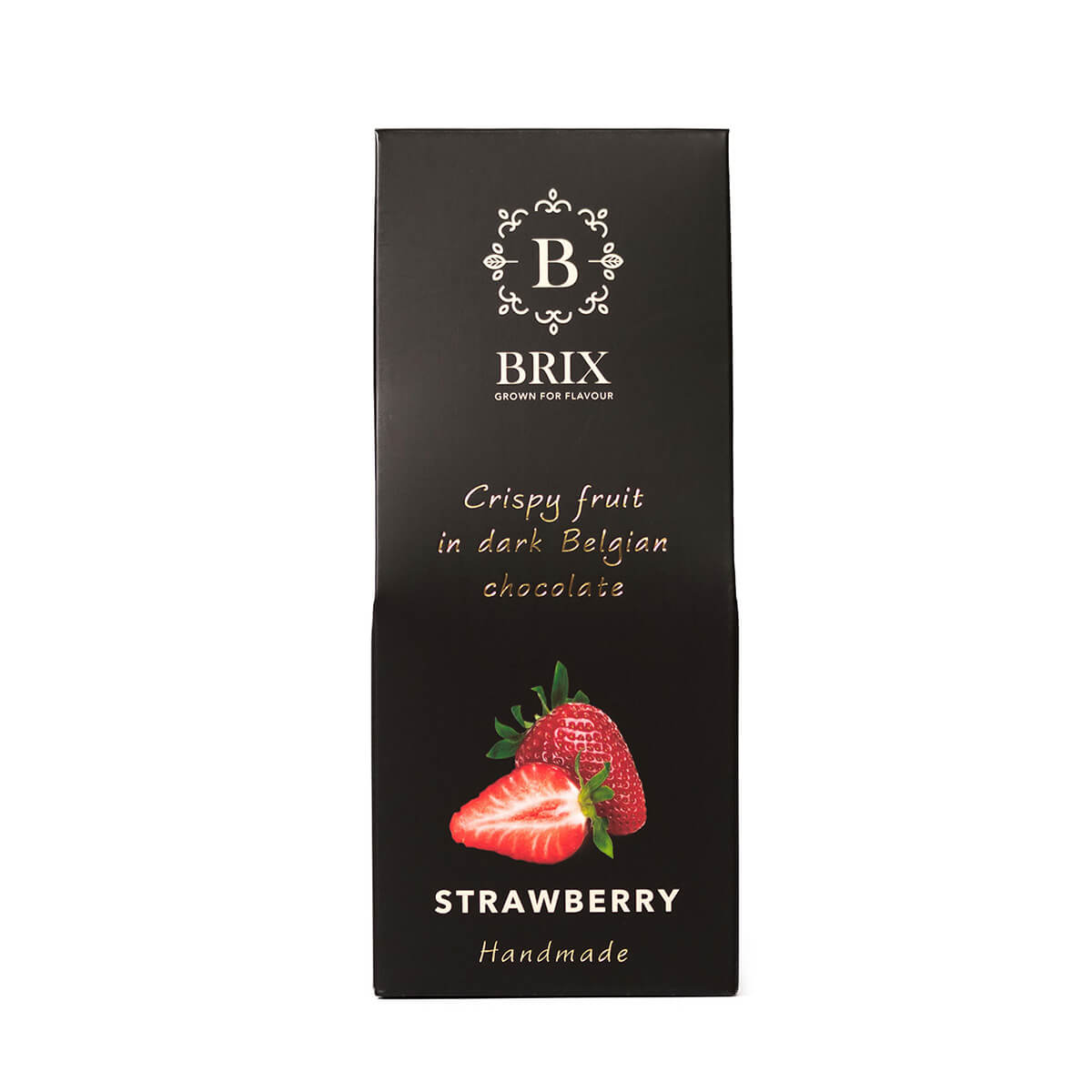 BRIX Mrazom sušená jahoda v horkej čokoláde 80 g (handmade edition)