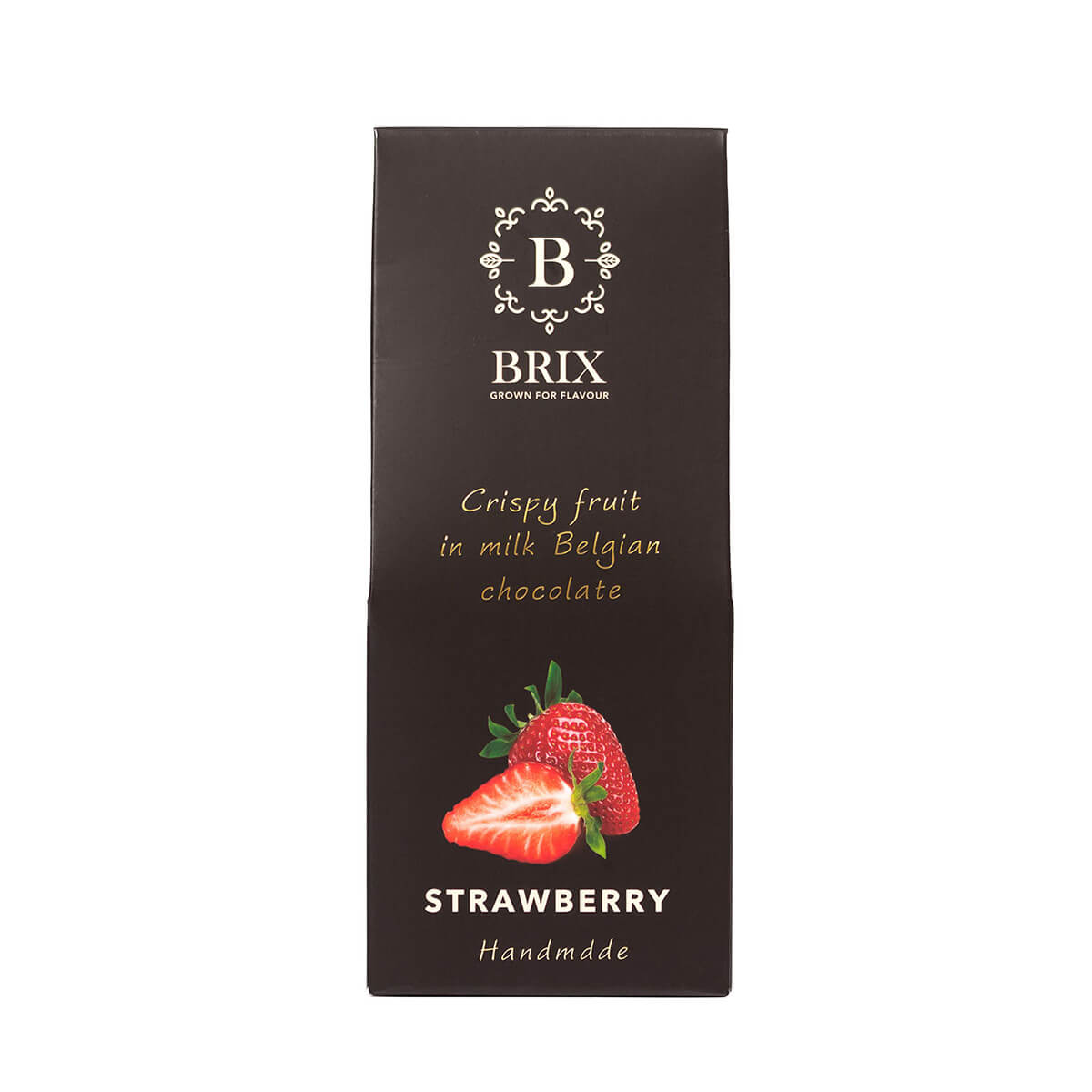 BRIX Mrazom sušená jahoda v mliečnej čokoláde 80 g (handmade edition)