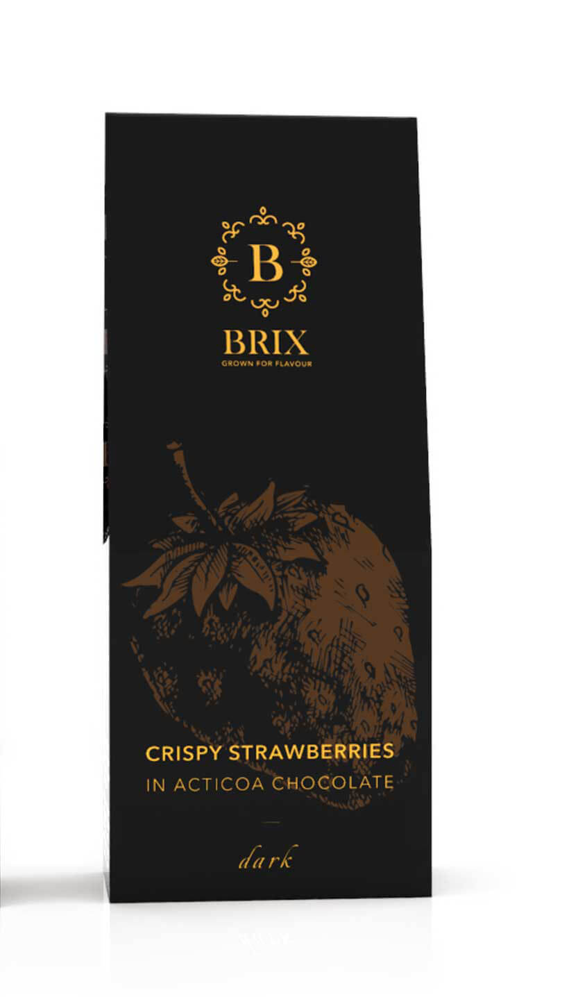 BRIX Mrazom sušená jahoda v horkej čokoláde Acticoa 80 g