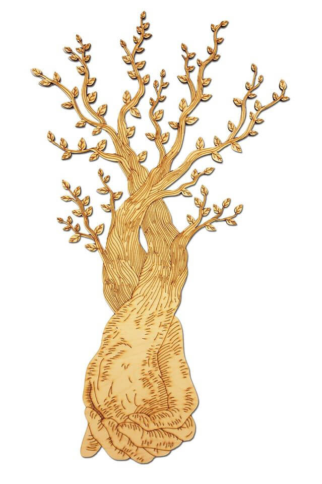 Naše ruky - vždy spolu 56 x 32 cm