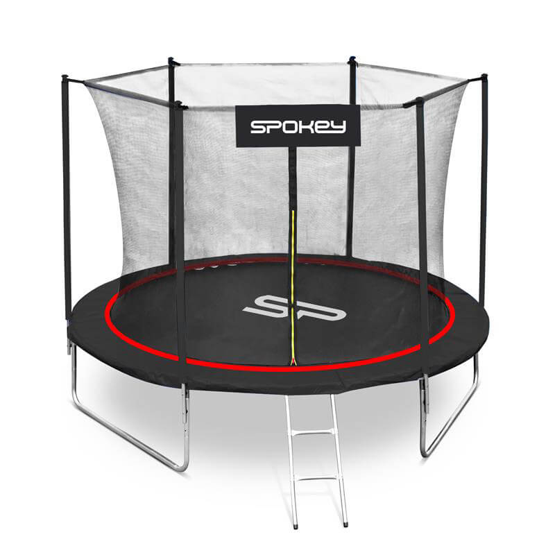 Spokey Jumper trampolína (priemer 244 cm) - čierno-červená